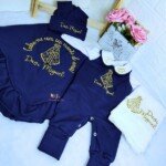 Saida Maternidade Gola Bordada Modelo Unisex
